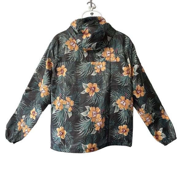 Sunrise Kingdom Lightweight Waterproof Tropical Print Windbreaker Size Med NWT - Picture 2 of 7